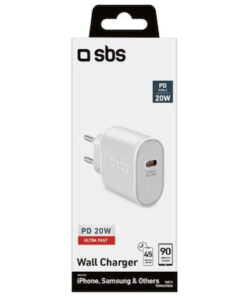 Alternative view of SBS Φορτιστής Χωρίς Καλώδιο με Θύρα USB-C 20W Power Delivery Λευκός (TETR1CPD20)
