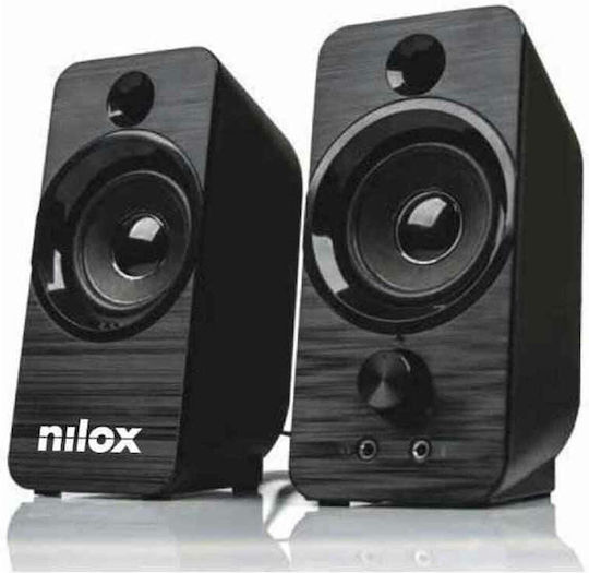 Nilox NXAPC02 Ηχεία Υπολογιστή 2.0 με Ισχύ 6W Μαύρα