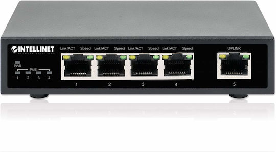 Intellinet IPS-05G-62W Unmanaged L2 PoE+ Switch με 4 Θύρες Gigabit (1Gbps) Ethernet - Image 6