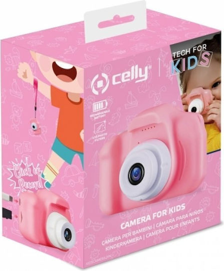 Celly Kids 2 Compact Φωτογραφική Μηχανή 0.3MP με Οθόνη 2" Ροζ - Image 2