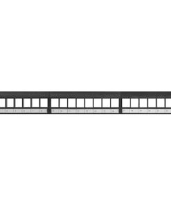 Alternative view of Lanberg Patch Panel Keystone για Rack 1U 19" 24 Θυρών Μαύρο PPKS-1024-B