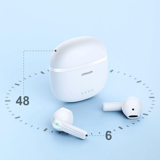 Joyroom JR-TL11 Earbud Bluetooth Handsfree Ακουστικά με Αντοχή στον Ιδρώτα και Θήκη Φόρτισης Λευκά - Image 6