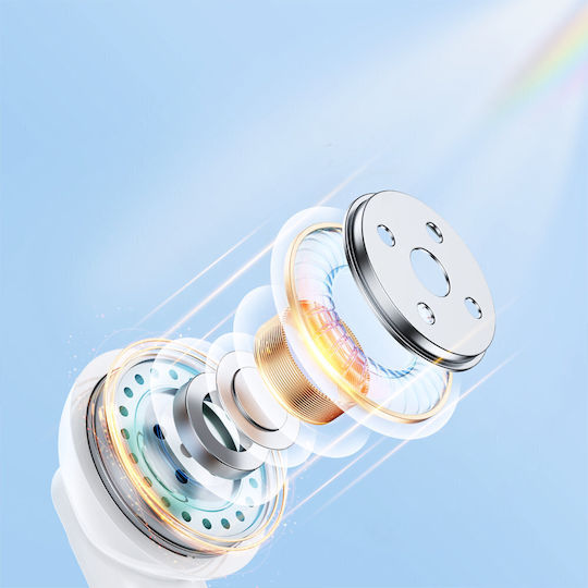 Joyroom JR-TL11 Earbud Bluetooth Handsfree Ακουστικά με Αντοχή στον Ιδρώτα και Θήκη Φόρτισης Λευκά - Image 7