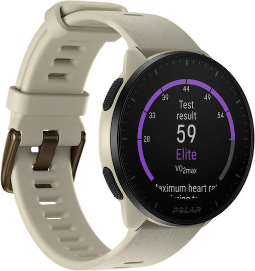 Polar Pacer 45mm Smartwatch με Παλμογράφο (Cloud White) - Image 2