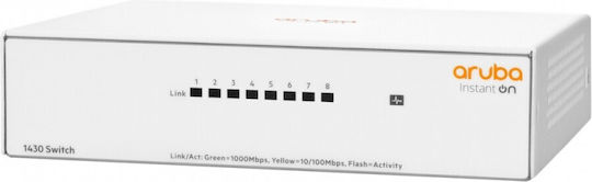 Aruba Instant On 1430 8G Unmanaged L2 Switch με 8 Θύρες Gigabit (1Gbps) Ethernet - Image 2