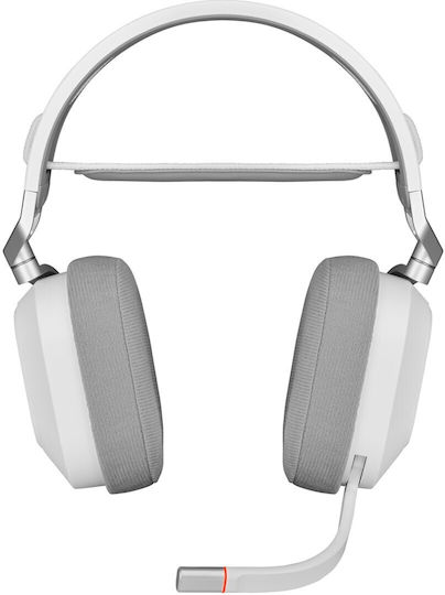 Corsair HS80 RGB Wireless Over Ear Gaming Headset με σύνδεση USB Λευκό - Image 6