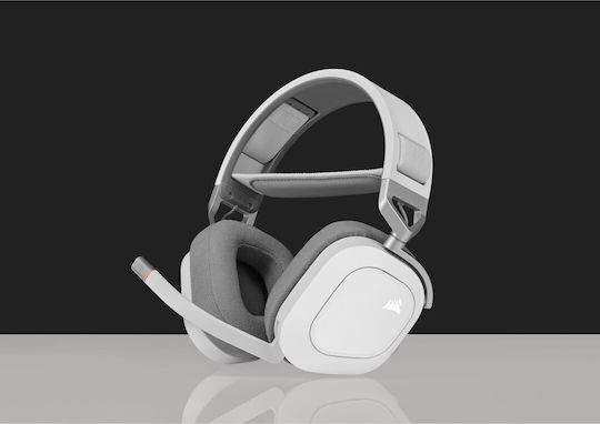 Corsair HS80 RGB Wireless Over Ear Gaming Headset με σύνδεση USB Λευκό - Image 12