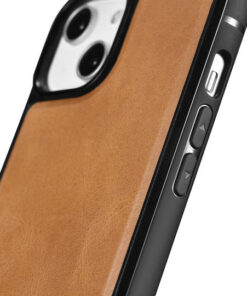 Alternative view of iCarer Leather Oil Wax Back Cover Δερμάτινο Tan (iPhone 14) WMI14220717-TN
