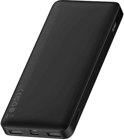 Baseus Bipow Overseas Edition Power Bank 10000mAh 15W με 2 Θύρες USB-A και Θύρα USB-C Μαύρο - Image 10
