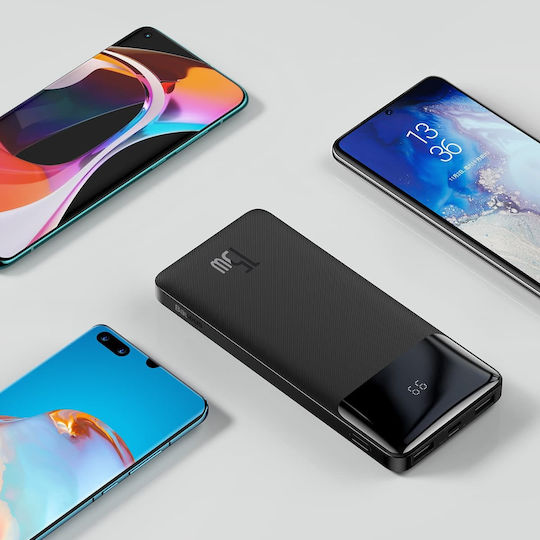 Baseus Bipow Overseas Edition Power Bank 10000mAh 15W με 2 Θύρες USB-A και Θύρα USB-C Μαύρο - Image 15
