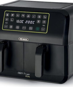 Ariete Air Fryer με Διπλό Αποσπώμενο Κάδο 8lt Μαύρο