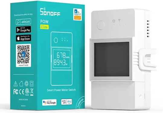 Sonoff POW Elite R3 Κιλοβατοωρόμετρο Ηλεκτρολογικού Πίνακα POWR320D - Image 3