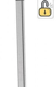 Techly Stand with Security Key Βάση Tablet Δαπέδου έως 10.1" σε Ασημί χρώμα