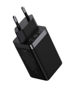 Alternative view of Baseus Φορτιστής GaN με Θύρα USB-A και 2 Θύρες USB-C και Καλώδιο USB-C - USB-C 65W Quick Charge 3.0 Μαύρος (Gan5)