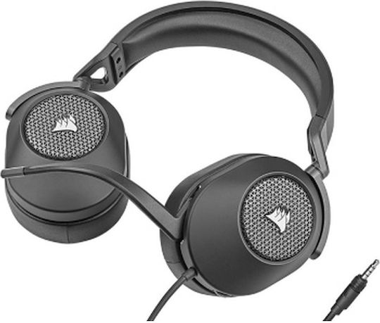 Corsair HS65 Surround Over Ear Gaming Headset με σύνδεση 3.5mm Carbon - Image 4