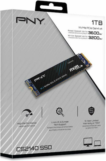 PNY SSD 1TB M.2 NVMe PCI Express 4.0 M280CS2140-1TB-RB - Image 2