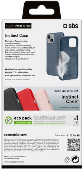 SBS Instict Back Cover Σιλικόνης Μπλε (iPhone 14 Plus) INSTIP1467B - Image 3