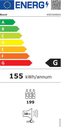 Bosch Συντηρητής Κρασιών 199 Φιαλών KWK36ABGA - Image 6