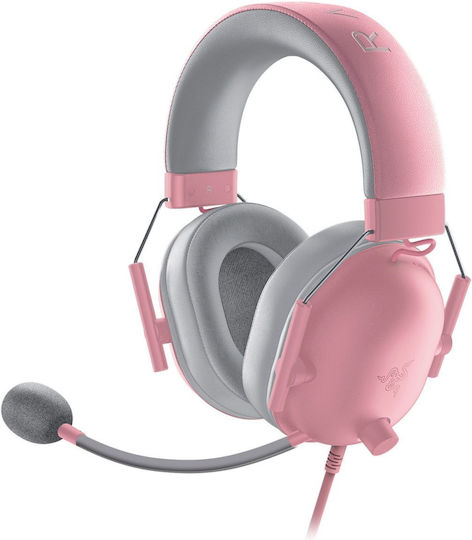 Razer BlackShark V2 X Over Ear Gaming Headset με σύνδεση 3.5mm Quartz