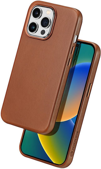 Dux Ducis Naples Back Cover Δερμάτινο Μαγνητικό Καφέ (iPhone 14 Pro) - Image 2