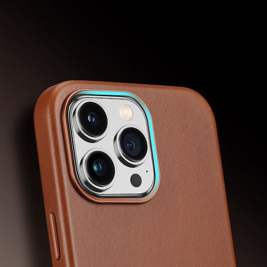 Dux Ducis Naples Back Cover Δερμάτινο Μαγνητικό Καφέ (iPhone 14 Pro) - Image 4