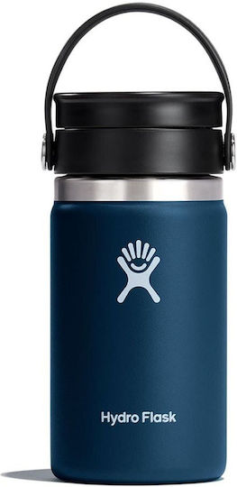 Hydro Flask Wide Mouth Μπουκάλι Θερμός Ανοξείδωτο BPA Free 355ml INDIGO με Καπάκι-Θηλιά (Loop) W12BCX464
