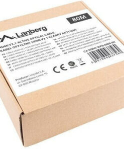 Alternative view of Lanberg HDMI 2.1 Cable HDMI male - HDMI male 80m Μαύρο CA-HDMI-30FB-0800-BK