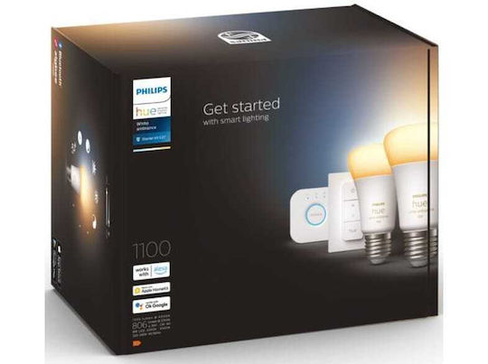 Philips Smart Λάμπες LED 8W για Ντουί E27 και Σχήμα A60 Ρυθμιζόμενο Λευκό 1100lm 2τμχ 929002468406 - Image 6