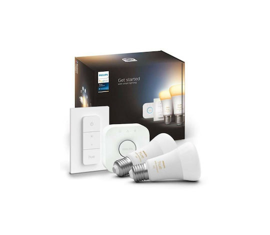 Philips Smart Λάμπες LED 8W για Ντουί E27 και Σχήμα A60 Ρυθμιζόμενο Λευκό 1100lm 2τμχ 929002468406 - Image 3