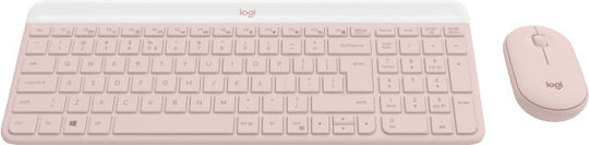 Logitech MK470 Ασύρματο Σετ Πληκτρολόγιο & Ποντίκι Αγγλικό US Ροζ - Image 3