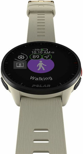 Polar Pacer 45mm Smartwatch με Παλμογράφο (Cloud White) - Image 4