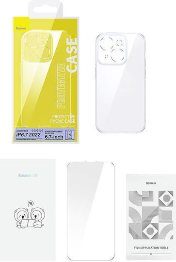 Baseus Superceramic Protective Kit Back Cover Σιλικόνης 0.3mm Σετ με Τζαμάκι Διάφανο (iPhone 14 Plus) ARCJ010002 - Image 10
