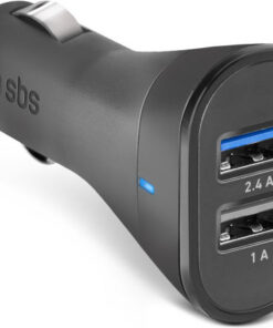 SBS Φορτιστής Αυτοκινήτου 12W με Θύρες: 2xUSB Μαύρος TECR2USB24AFAST