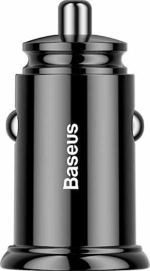 Baseus Φορτιστής Αυτοκινήτου 5A Γρήγορης Φόρτισης με Θύρες: 1xUSB 1xType-C Μαύρο Χρώμα CCALL-YS01 - Image 2