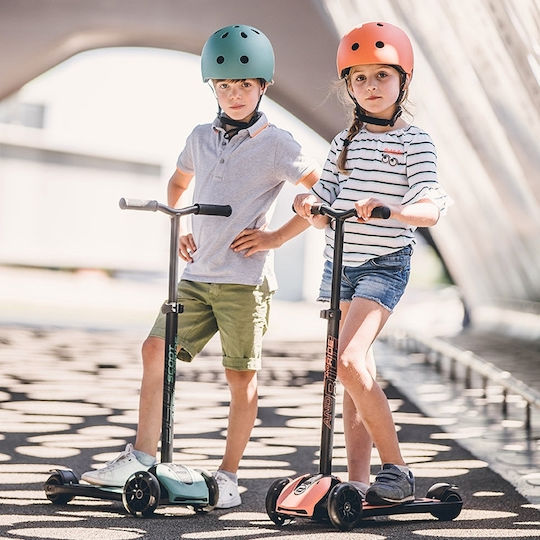 Scoot & Ride Παιδικό Πατίνι Highwaykick 5 LED Τρίτροχο για 5+ Ετών Πορτοκαλί 96436 - Image 3