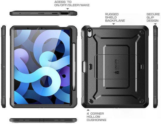 Supcase Unicorn Beetle Pro Back Cover Πλαστικό Μαύρο (iPad 2022 10.9'') - Image 6