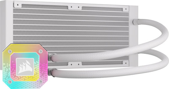 Corsair iCUE H100i Elite Capellix XT Υδρόψυξη Επεξεργαστή Διπλού Ανεμιστήρα 120mm για Socket AM4/1700/1200/115x με RGB Φωτισμό Λευκή - Image 2