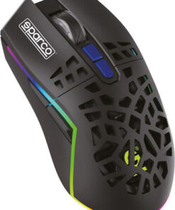 Sparco SPWMOUSE Ασύρματο RGB Gaming Ποντίκι 4800 DPI Μαύρο