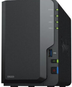 Synology DiskStation DS223 NAS Tower με 2 θέσεις για HDD/SSD