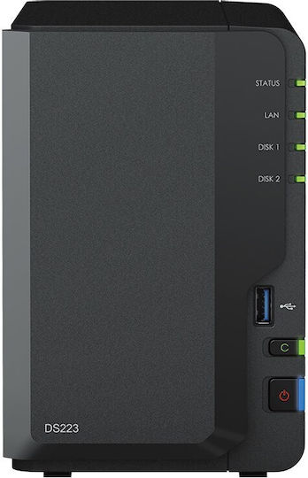 Synology DiskStation DS223 NAS Tower με 2 θέσεις για HDD/SSD - Image 4
