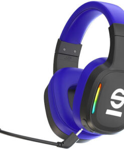 Sparco Race Ασύρματο Over Ear Gaming Headset με σύνδεση Bluetooth Μπλε