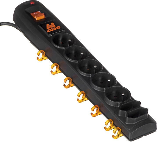 Acar P7 Πολύπριζο 7 Θέσεων με Καλώδιο 1.5m ALP-ACARP7