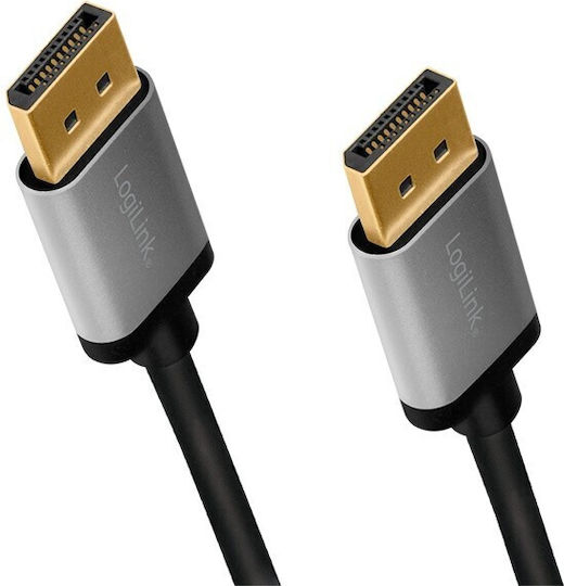 LogiLink Cable DisplayPort male - DisplayPort male 1m Μαύρο (CDA0100) - Image 2