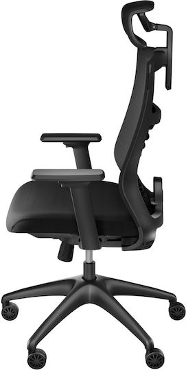 Genesis Astat 200 Καρέκλα Gaming Δερματίνης με Ρυθμιζόμενα Μπράτσα Μαύρη - Image 3