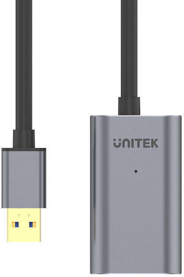 Unitek USB 3.0 Cable USB-A male - USB-A female Γκρι 10m Y-3005 - Image 3
