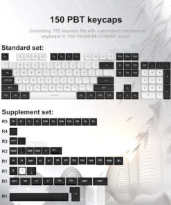 Alternative view of Redragon A132 Keycap CSA PBT Black / White