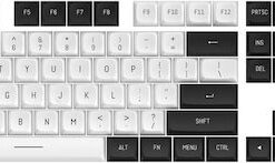 Redragon A132 Keycap CSA PBT Black / White