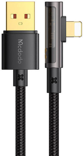 Mcdodo Braided USB-A to Lightning Cable Μαύρο 1.8m (CA-3511) - Image 2