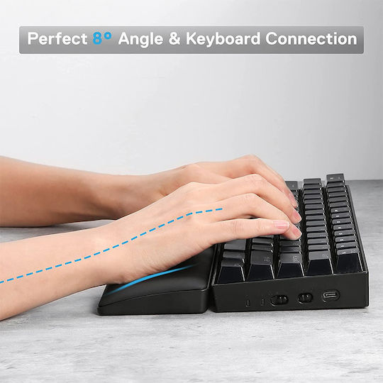 Redragon P036 Meteor M Keyboard Wrist Rest 80% Black - Image 3