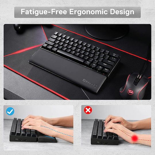 Redragon P036 Meteor M Keyboard Wrist Rest 80% Black - Image 9